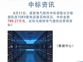 中标资讯：威胜电气中标湖南长沙数据机房10kV配电设备采购项目